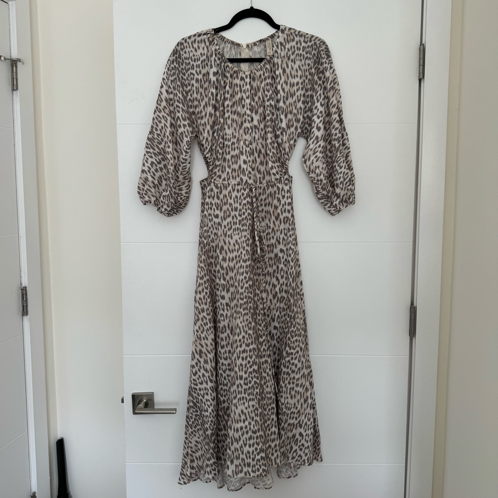 Bec And Bridge Midi Animal Print Dress